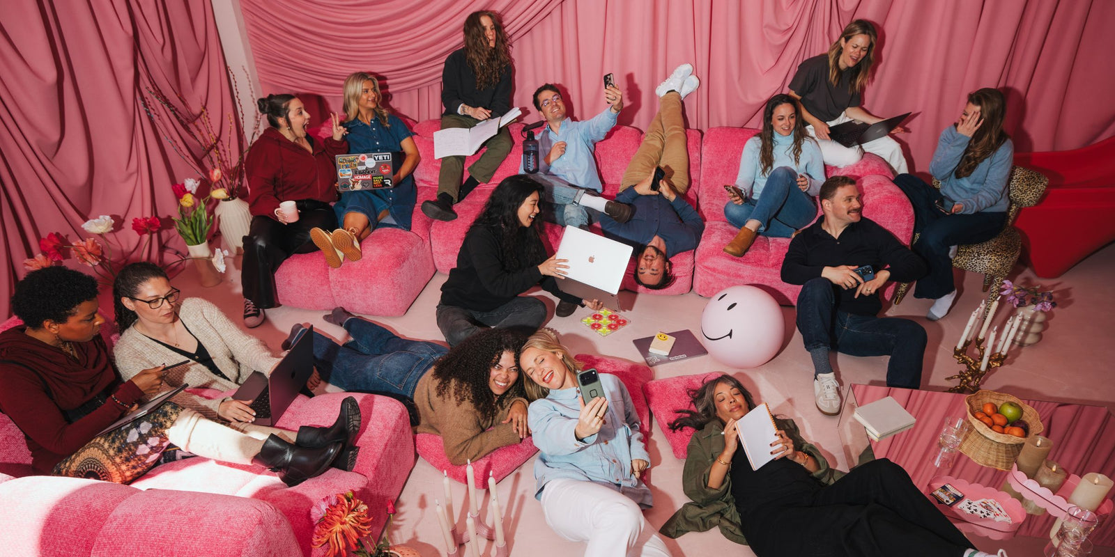 The Strong Brand Social community, at work and having fun