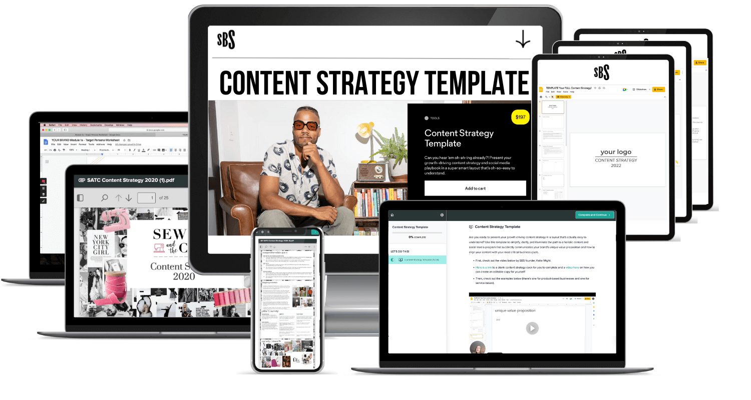 Content Strategy Template – Strong Brand Social