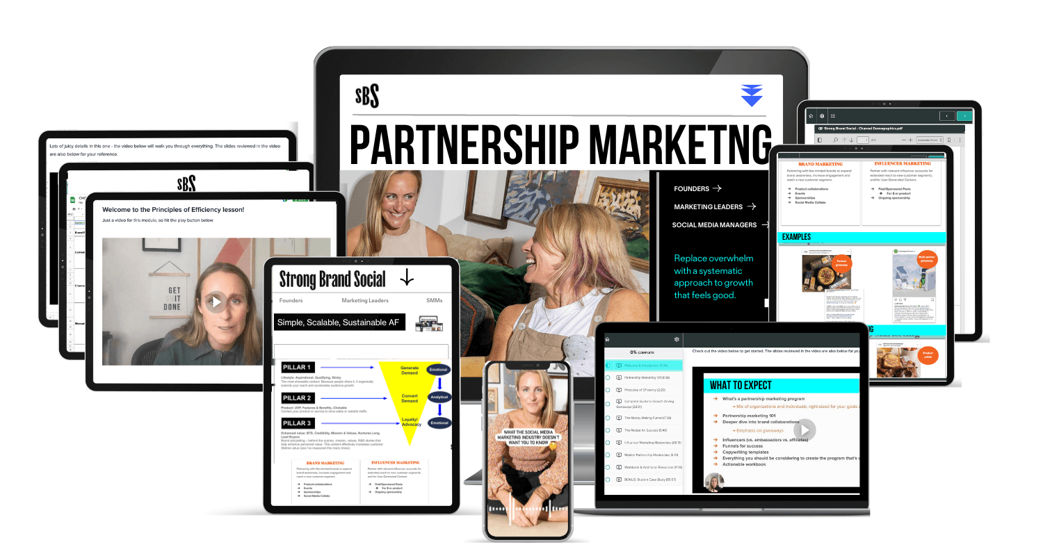Partnership Playbook Strong Brand Social